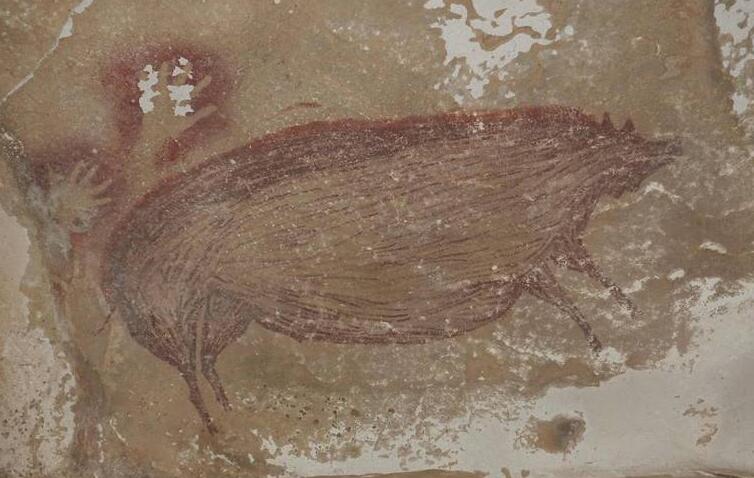 世界最古老洞穴壁畫曝光 可追溯至4.5萬年前