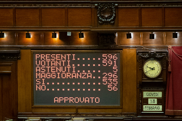 意大利新政府通過眾議院信任投票