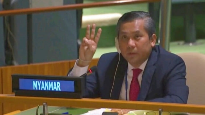 緬甸外交部宣布將駐聯合國大使覺莫吞開除公職