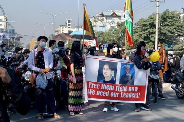緬甸軍政府指示威正在減退