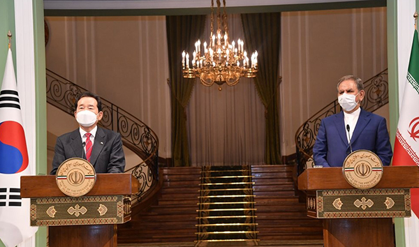 韓總理與伊朗第一副總統會談 討論解決凍結資金問題