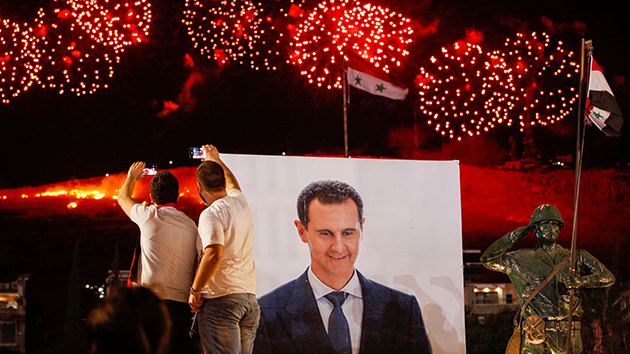 敘利亞現任總統巴沙爾•阿薩德成功連任