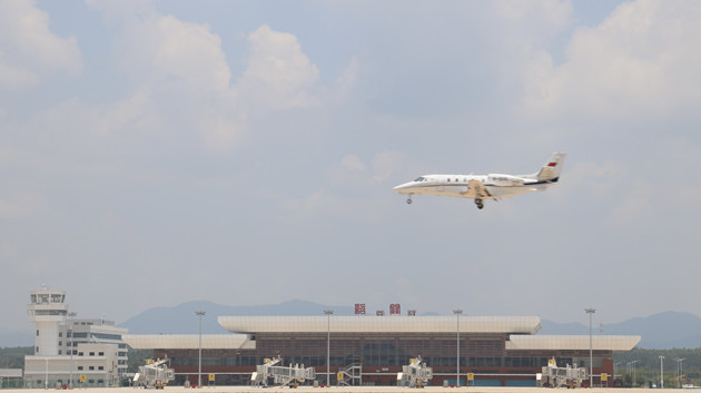 韶關丹霞機場校飛程序正式開啟  預計年內通航