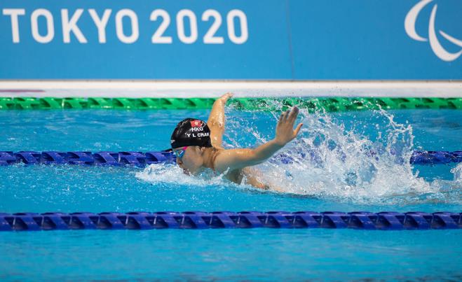 東京殘奧100米蝶泳決賽 港隊陳睿琳位列第四憾失獎牌