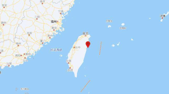 台灣花蓮縣海域發生4.3級地震 震源深度31千米