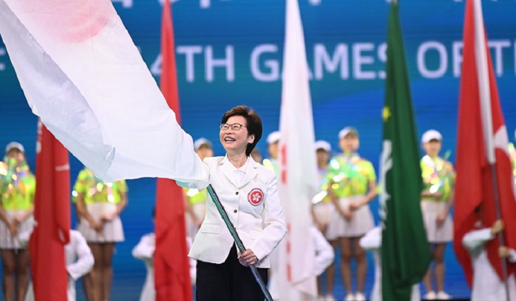 林鄭月娥祝賀香港代表團在全國殘疾人運動會創佳績