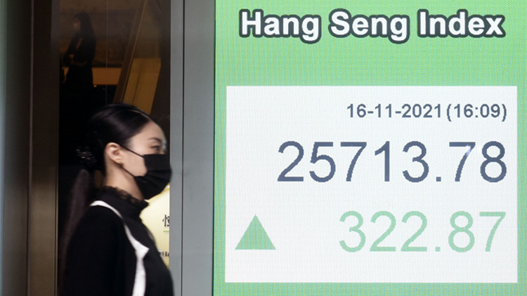 中美元首視像會提振市場氣氛   恒指六連升彈322點