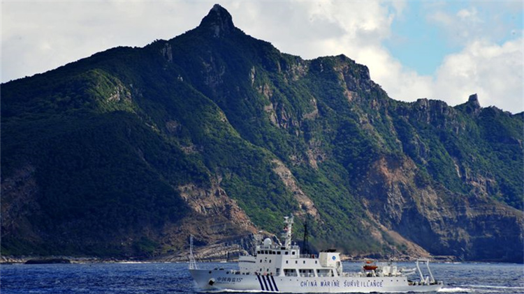 中國海警2301艦艇編隊在中國釣魚島領海內巡航