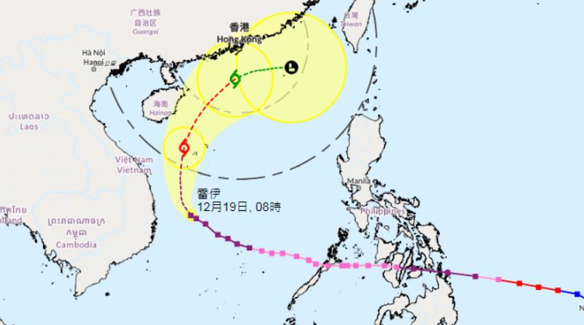 超強颱風「雷伊」明進入本港800公里範圍 天文台：考慮是否「掛波」