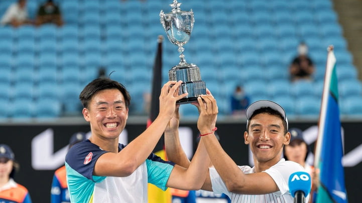 香港網球手再創歷史 黃澤林奪澳網青年組男雙冠軍