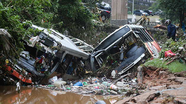 巴西里約暴雨引發山泥傾瀉 至少34人死亡