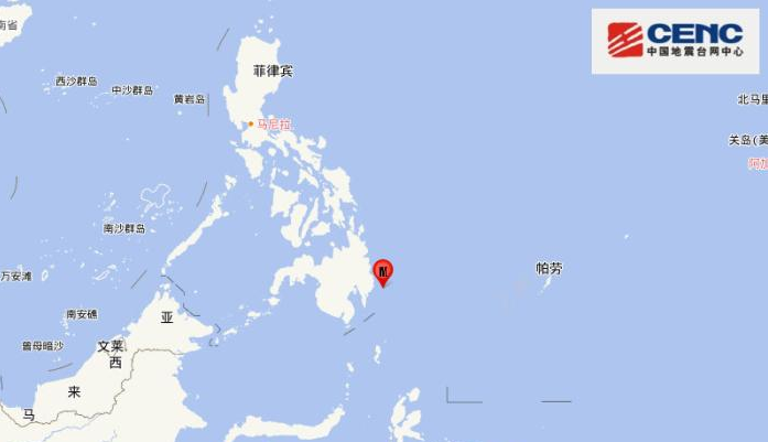 菲律賓發生6級地震 震源深度20千米