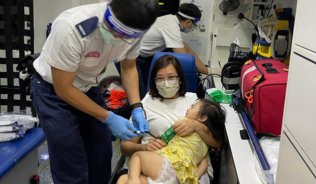 新蒲崗2歲半女童發燒昏迷不醒  急救後清醒送院