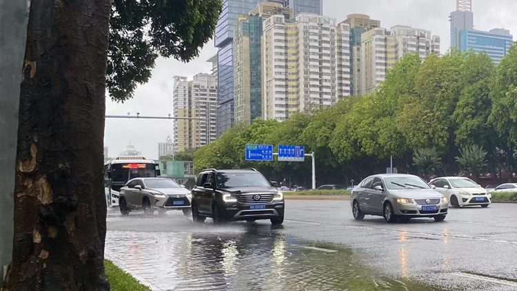 有片｜深圳暴雨紅色預警信號持續生效 城市運行平穩