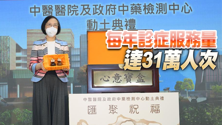 陳肇始：中醫醫院料2025年落成 設400張病床