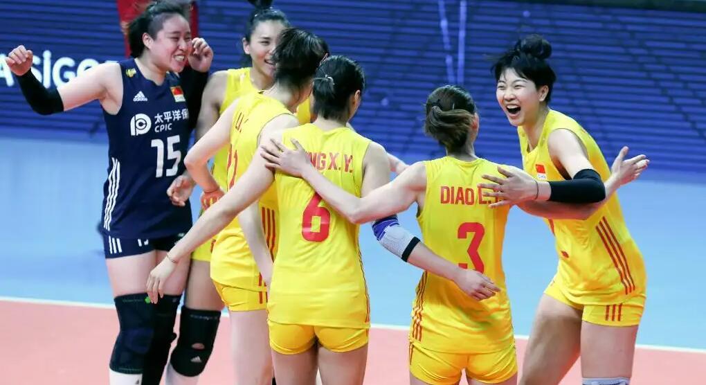 中國女排排名升至世界第二