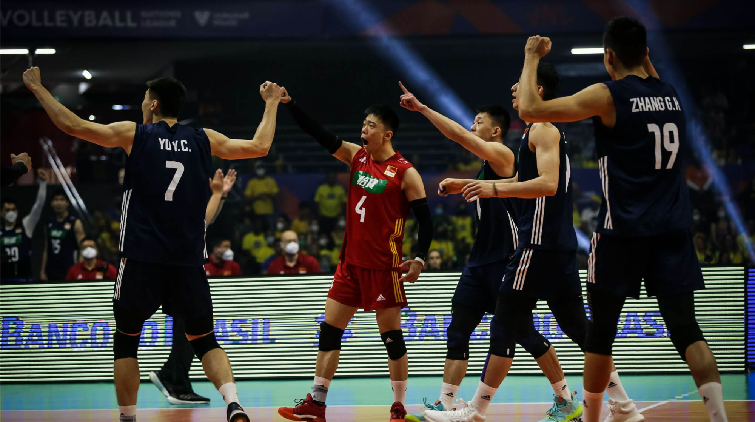 中國男排世界聯賽獲首勝 3-0勝衛冕冠軍巴西隊