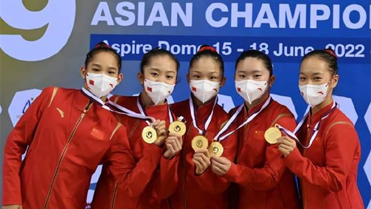體操亞錦賽中國女隊獲團體冠軍、個人全能冠亞軍