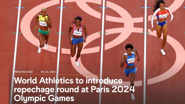 改革傳統賽制！巴黎奧運田徑項目將引入復活賽