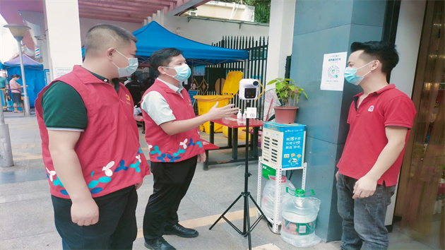 深圳和平社區防疫語音提示器發揮大作用