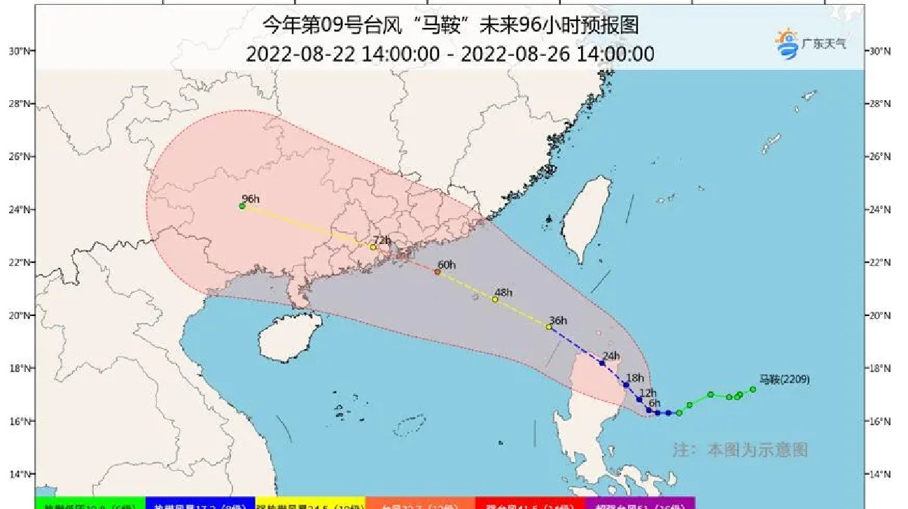 颱風白色預警生效「馬鞍」48小時內影響深汕