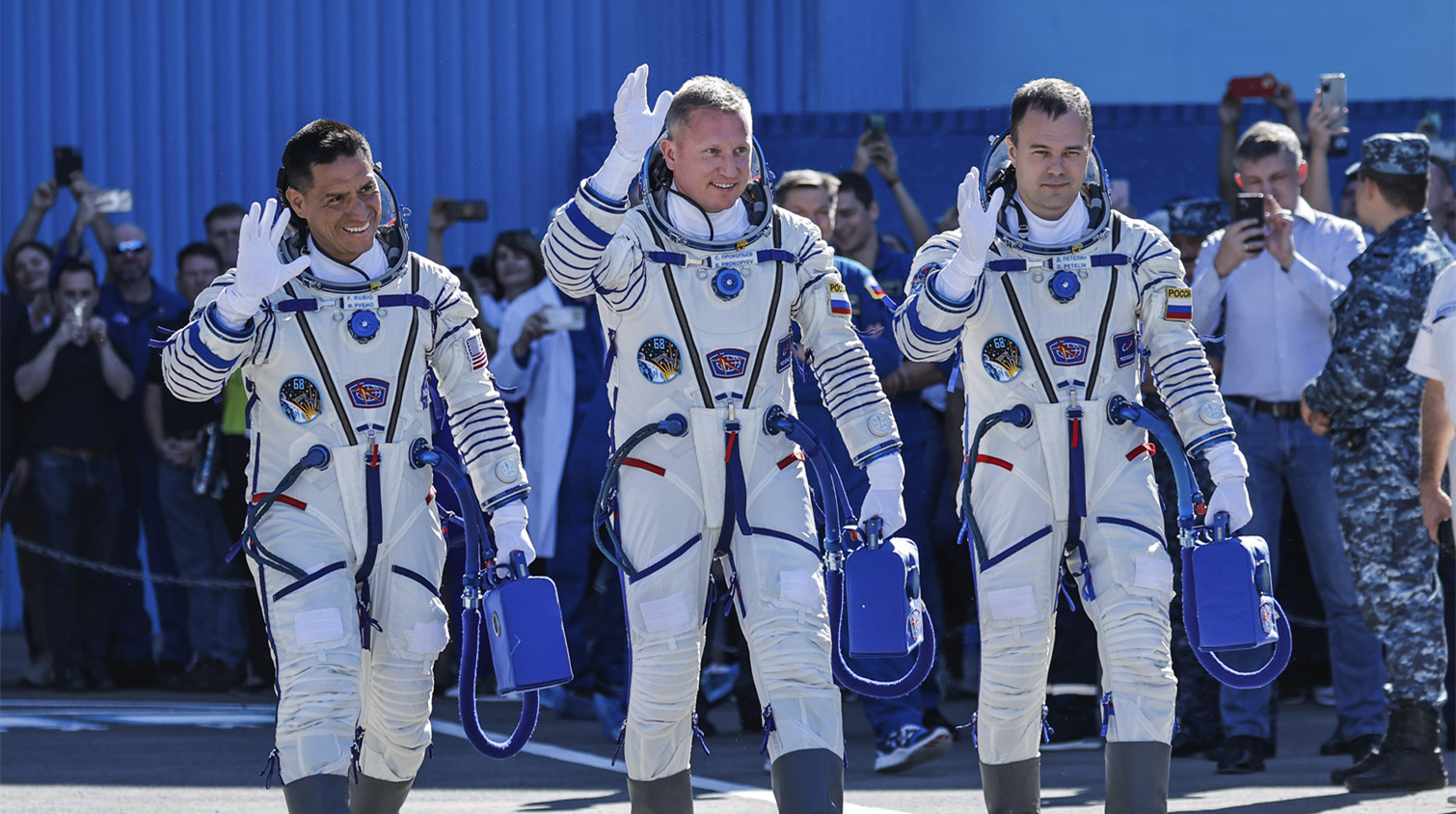 圖集｜俄美太空人搭乘俄羅斯「聯盟MS-22」飛船進入國際空間站