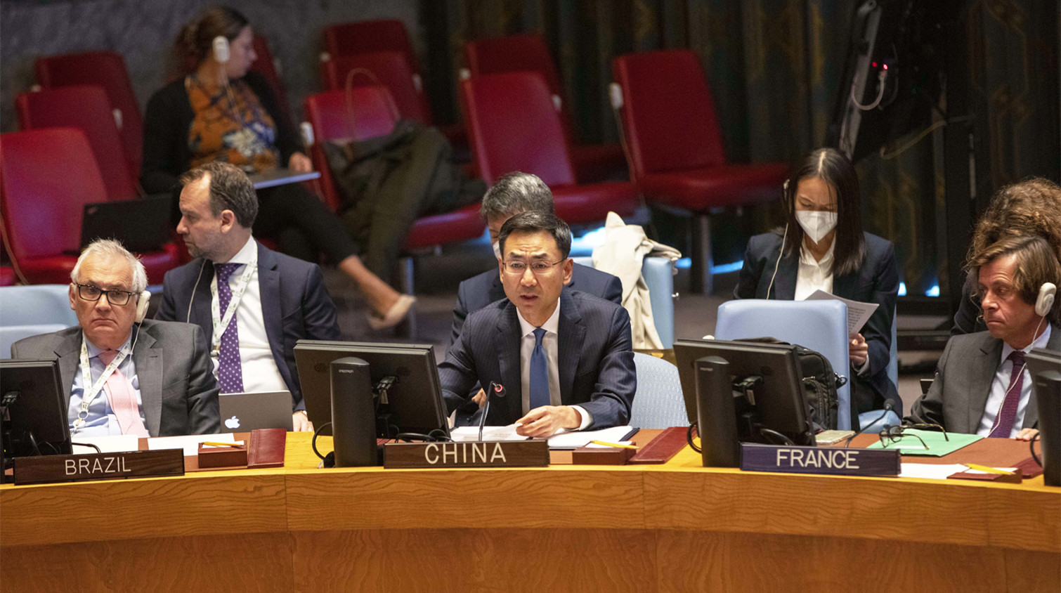 安理會審議烏克蘭人道問題 中國代表闡述三點意見