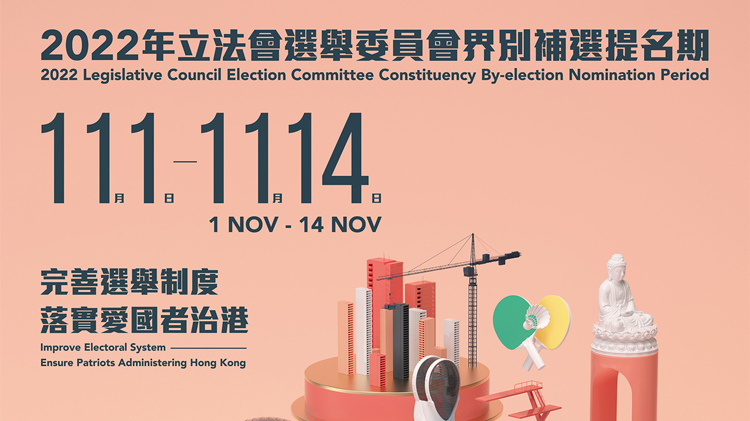 立法會補選提名期由今日開始 直至11月14日