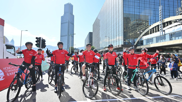 黃偉綸落場參與香港單車節 有信心香港繼續為盛事之都