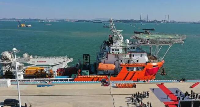 中國首座深水科考專用碼頭啟用