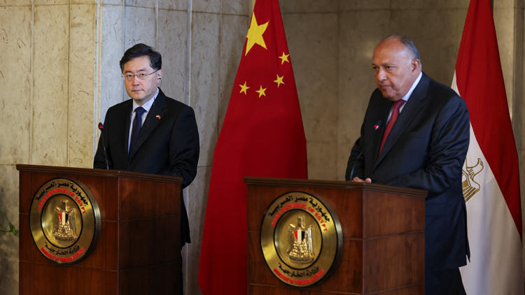 秦剛訪問埃及與塞西會晤 中國將繼續投資埃及基建