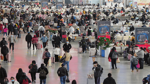春節假期廣鐵累計發送旅客777.4萬人次，同比去年增長40.8%