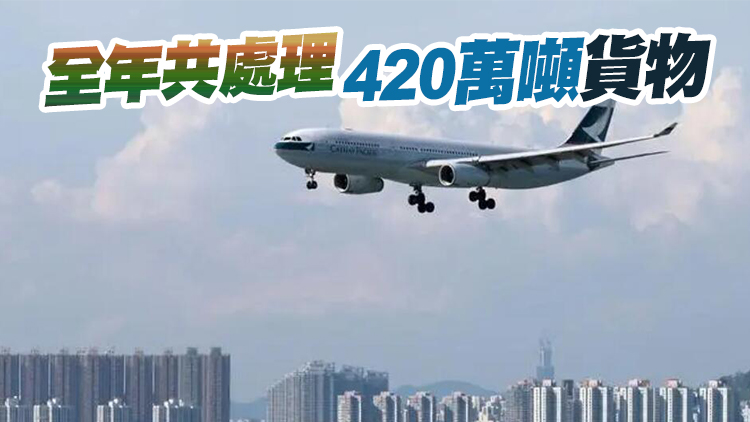香港國際機場去年蟬聯全球最繁忙貨運機場