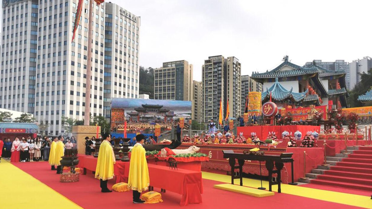 兩岸民眾同祝禱 深圳「辭沙」祭祀大典再現600年民俗