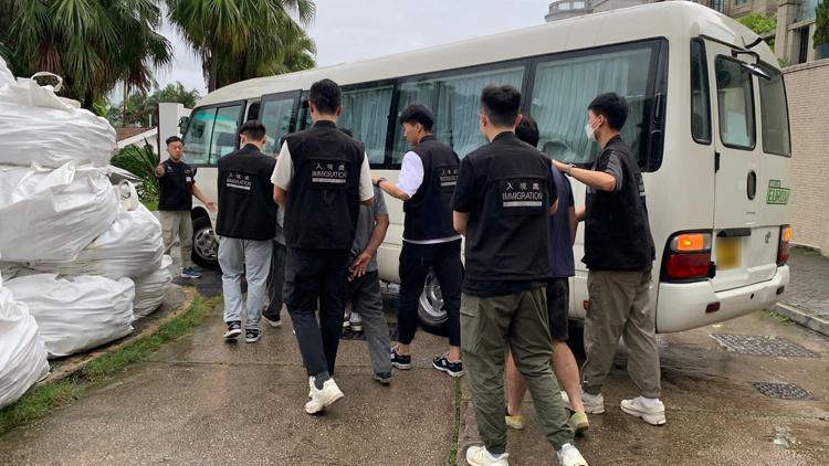 入境處本月5至8日全港打擊非法勞工 拘捕22人