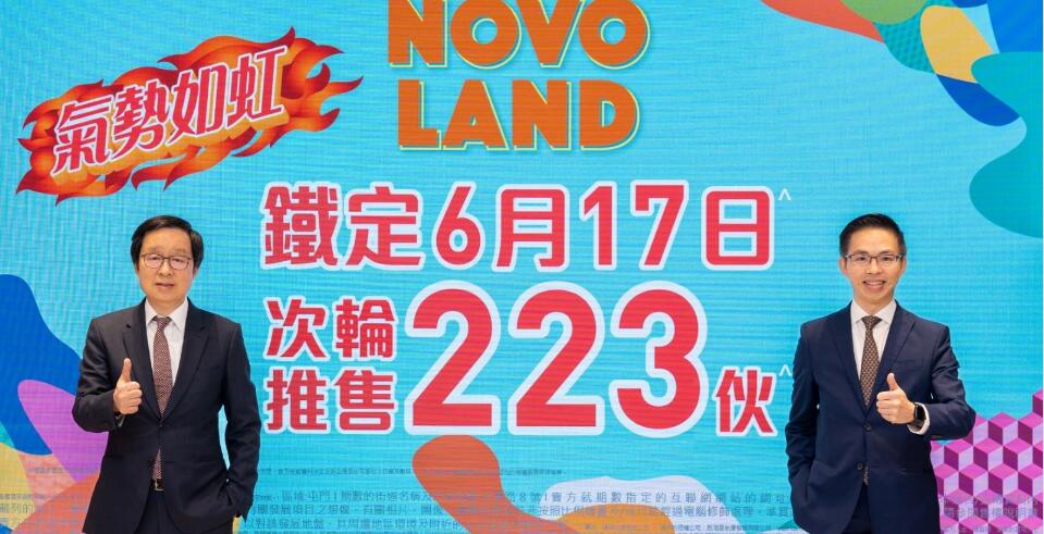 【港樓】NOVO LAND 2A期周六次輪推223伙 入場336.09萬起