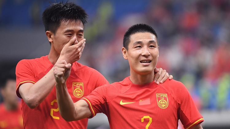 中國男足友誼賽4：0擊敗緬甸隊