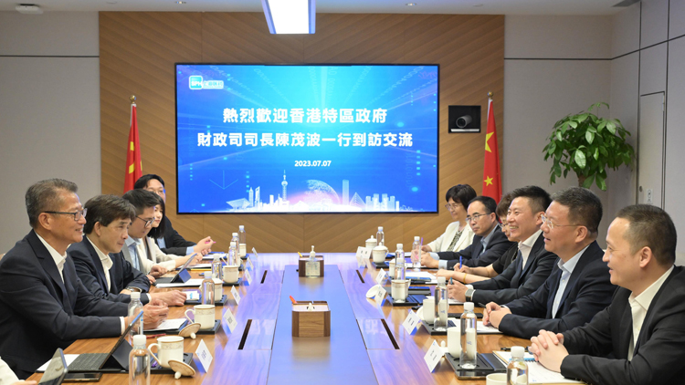 陳茂波繼續上海訪問行程 冀滬港聯手拓更多合作領域