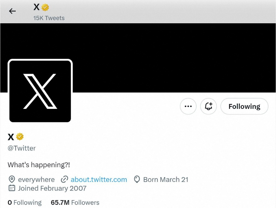 推特商標正式改為X 藍鳥logo成為歷史