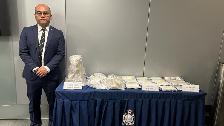 香港聯同泰國展開緝毒行動  拘4人 檢值1200萬元毒品
