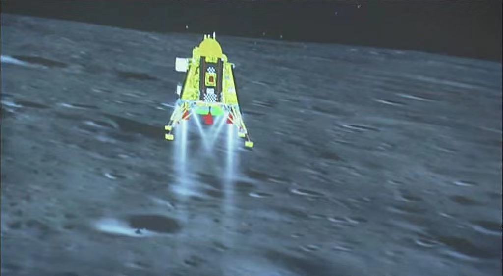 印度「月船3號」登陸月球南極