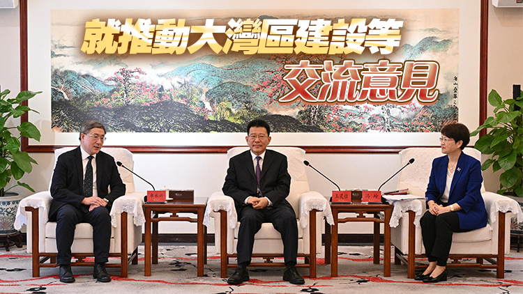 卓永興訪問廣州 與港澳辦副主任王靈桂及粵副省長馮玲會面