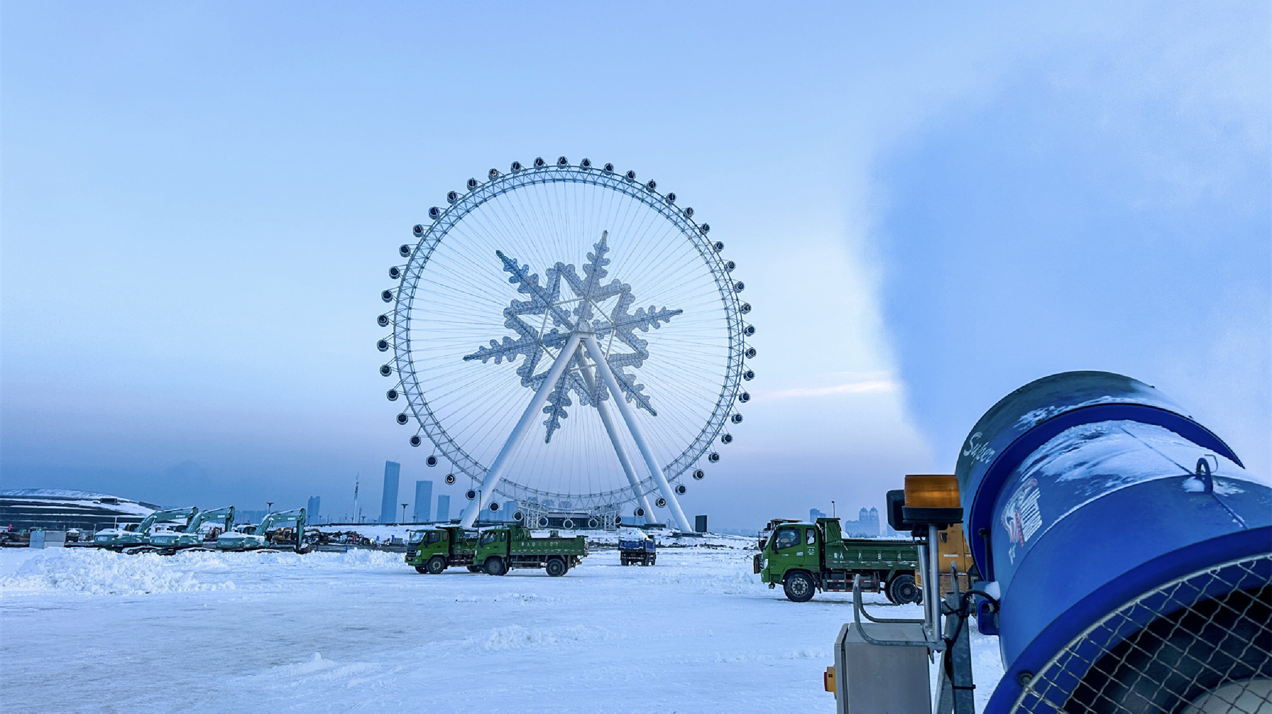 24小時運轉！哈爾濱冰雪大世界全面啟動造雪工作