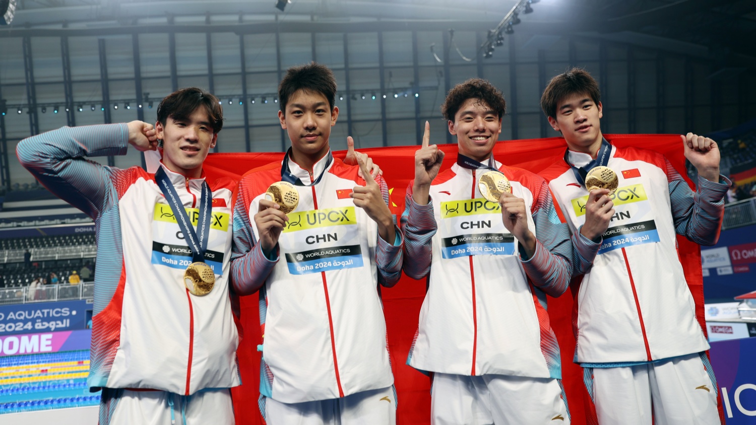 游泳世錦賽：潘展樂破世界紀錄 中國隊接力摘金