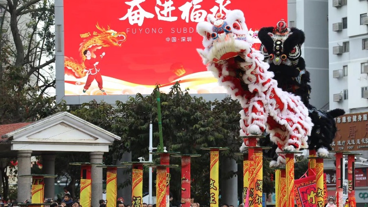 深圳寶安福永街道舉辦第31屆元宵龍獅會