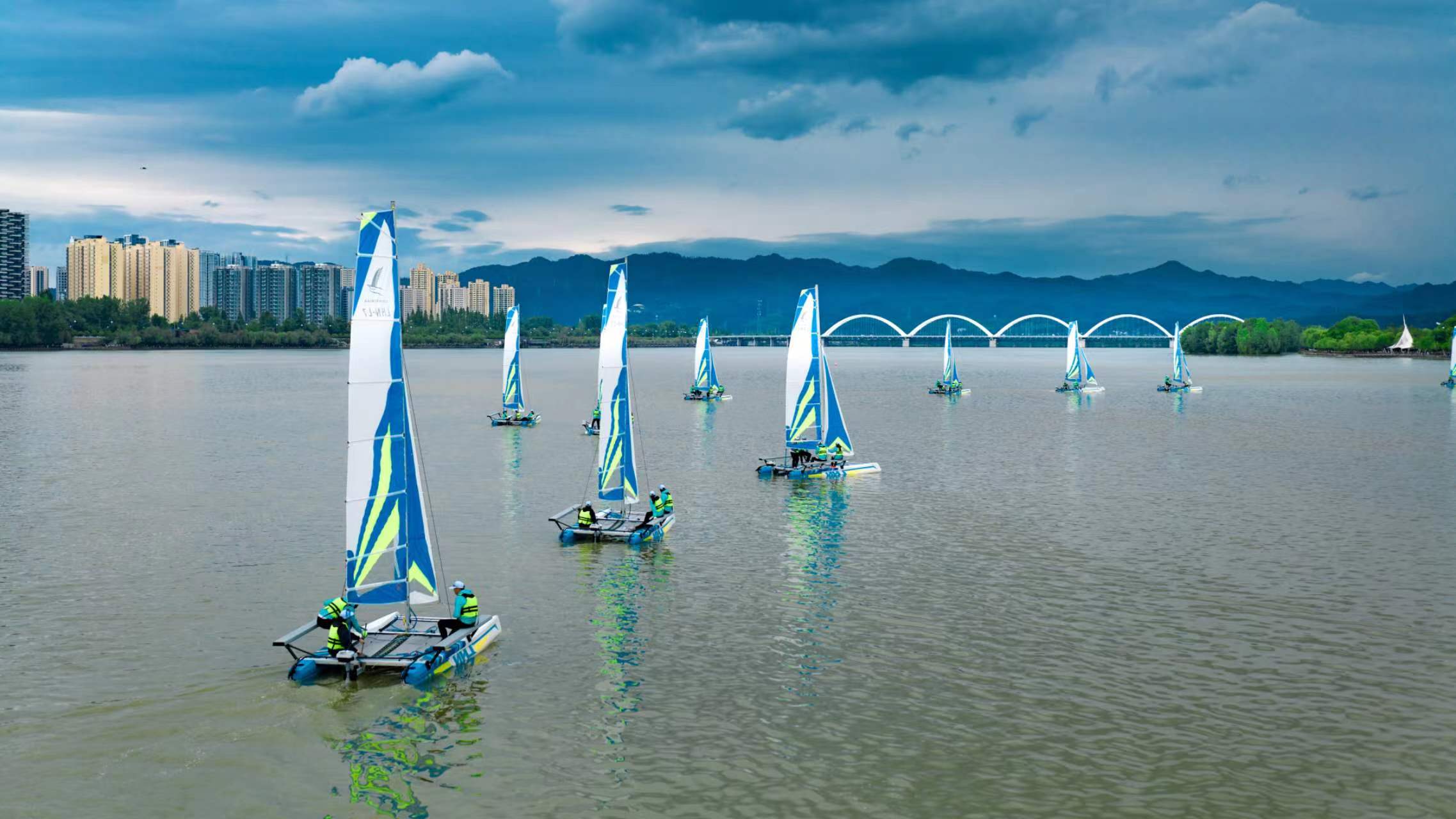 陝漢中舉辦「五一」帆船展示活動 打造西北首家全民帆船嘉年華