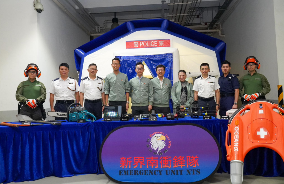 警方「木針」惡劣天氣演習 提升應對極端天氣突發情況能力