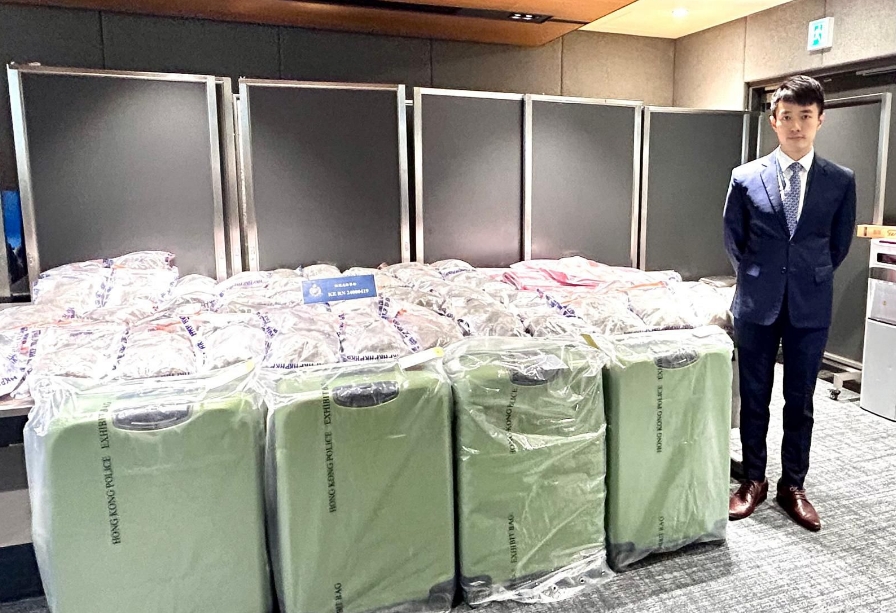 警方青衣反毒品行動 拘一男檢3200萬元大麻花