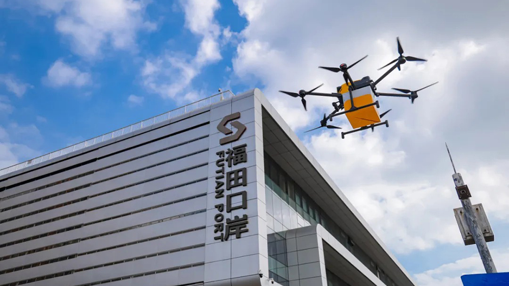 全國首個！美團無人機福田口岸航線正式開航