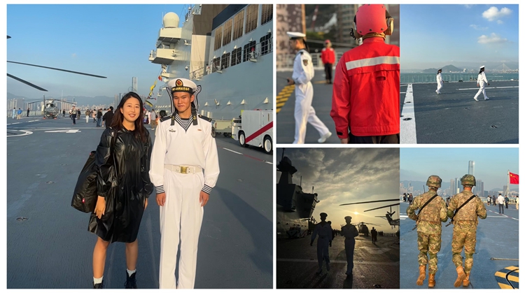 有片｜海南艦長沙艦訪港 鄧小姐：軍官親切有問必答 對國家軍力更自信